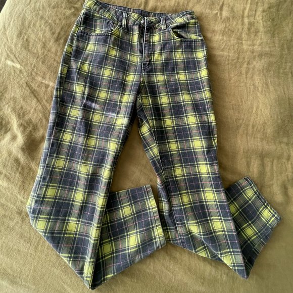 The Ragged Priest Check Print Mom Jeans 30 - Picture 1 of 9